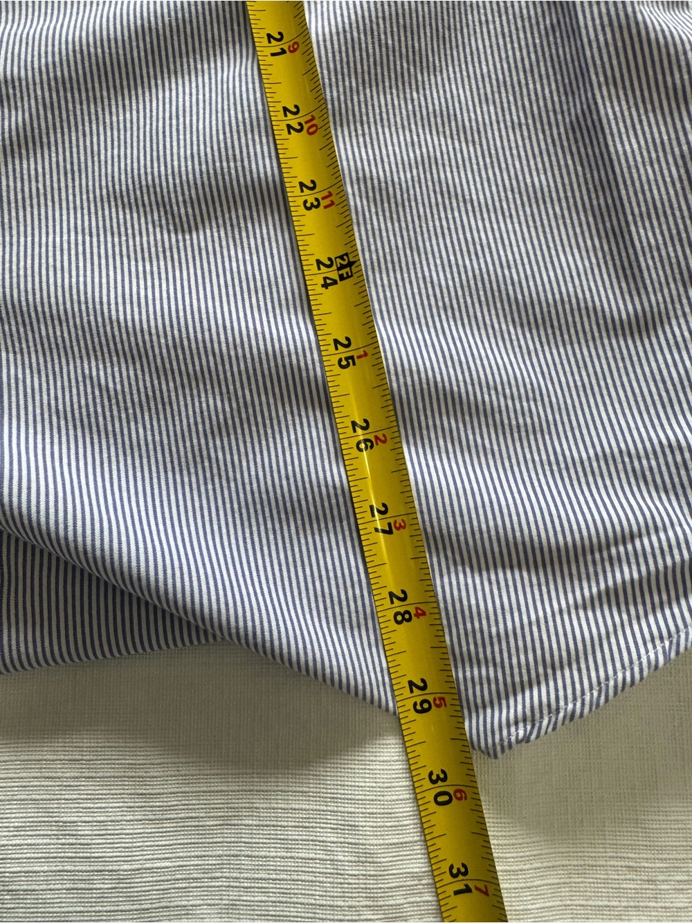 Ralph Lauren Light Blue Pinstripe Button-Down Dress Shirt - Picture 8 of 10